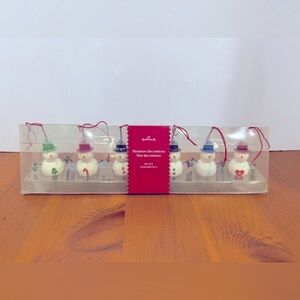 NIB Hallmark vintage snowman ornament figurines